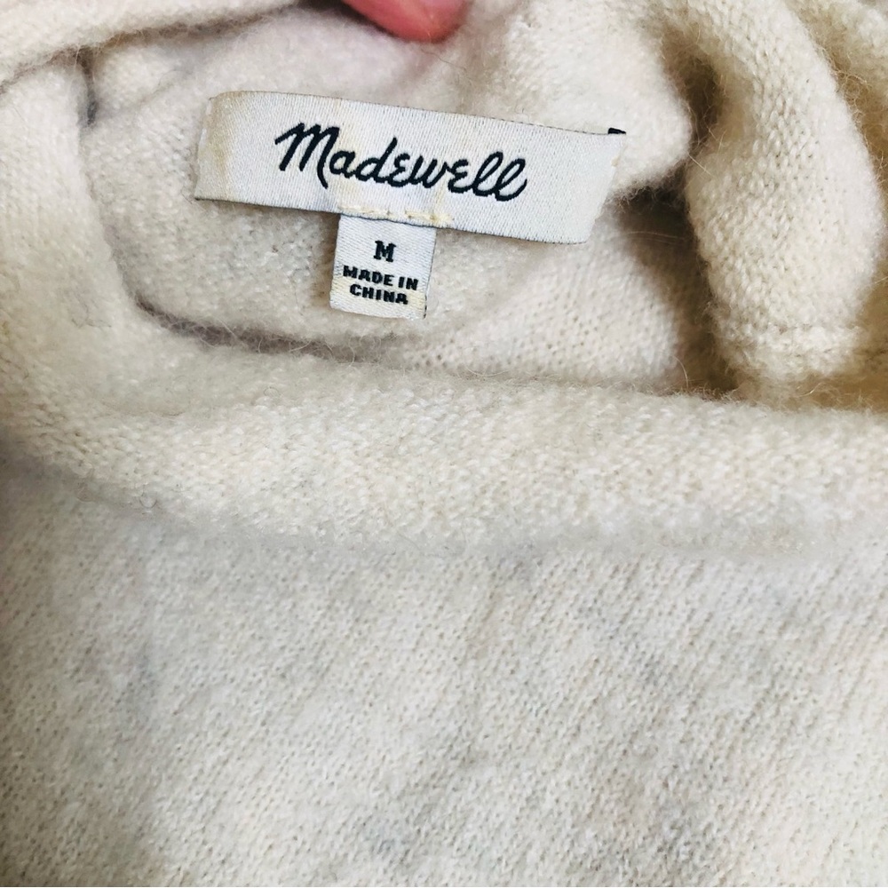 Madewell Merino Blend Inland Turtleneck Sweater in Coziest Yarn Size Medium - Picture 10 of 12